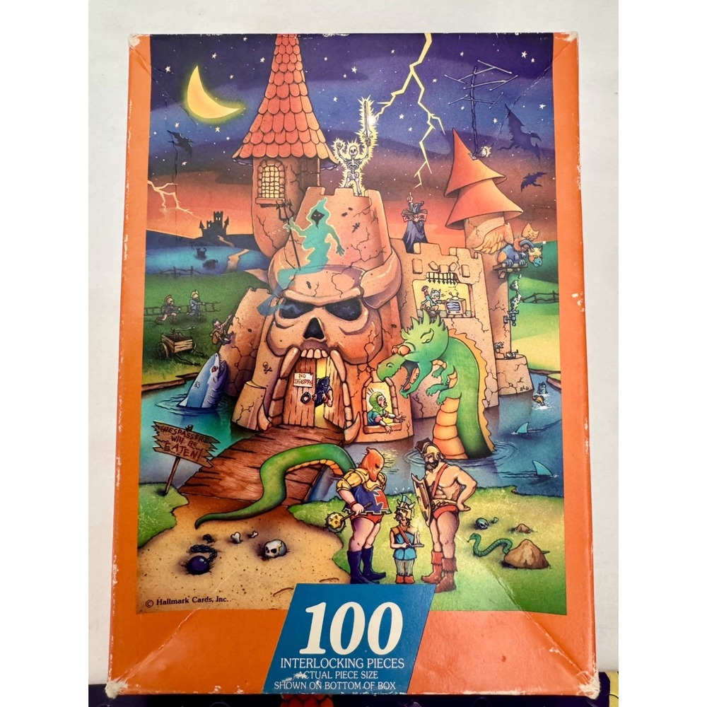 1987 Puzzle Monsters and Mystery Springbok Hallmark 100 pcs Complete